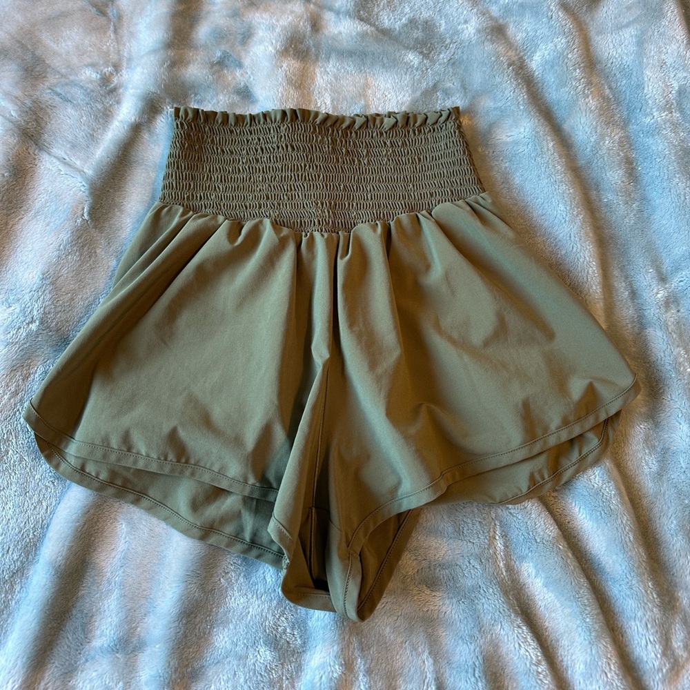 Olive green Aerie shorts